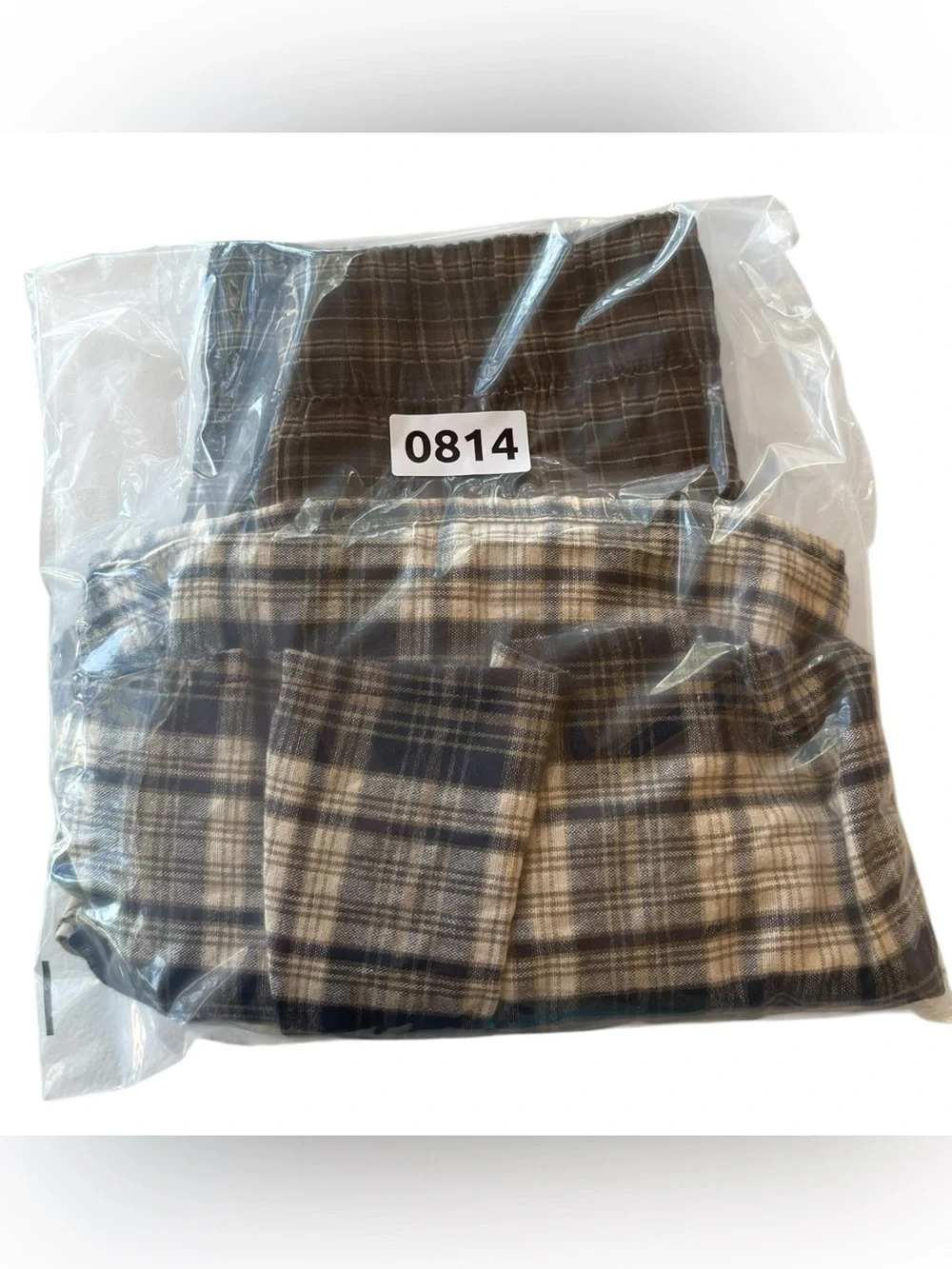 Emerson Lang Plaid Patchwork Mini Skirt Smocked Waist Y2K Cottagecore S M